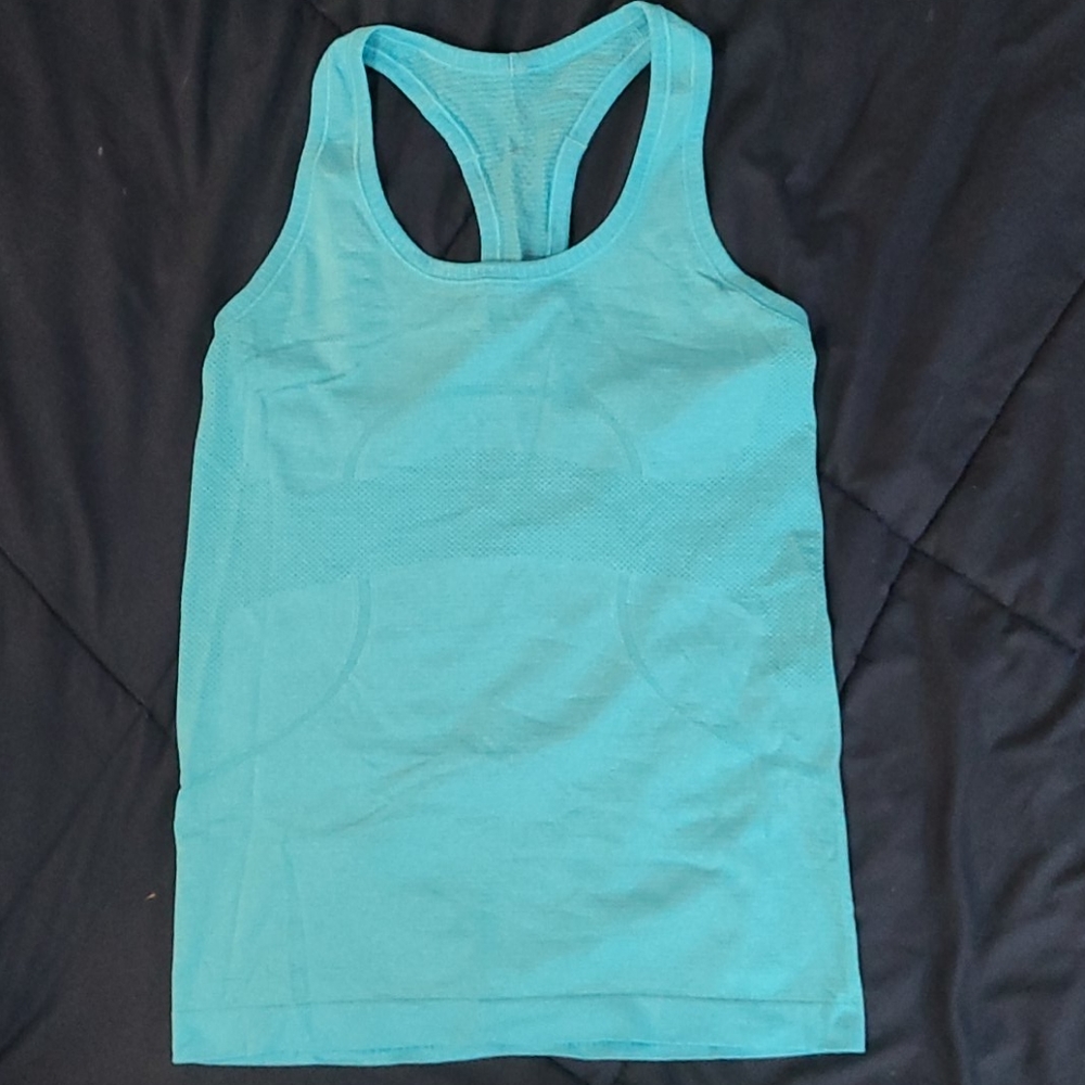 Bright Blue Swifty Tank Size 6 Lululemon